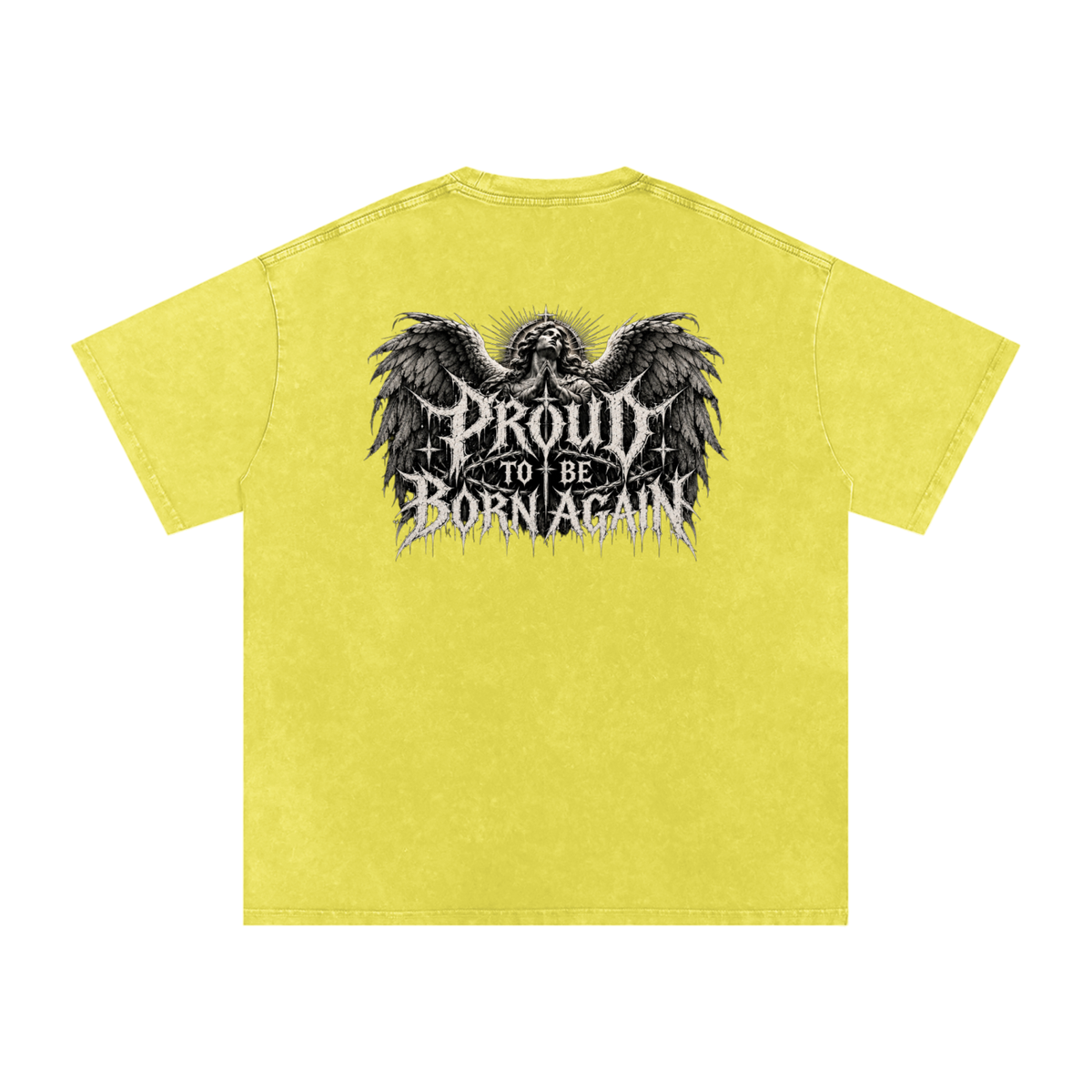 Snow Washed Oversized Cotton T-Shirt