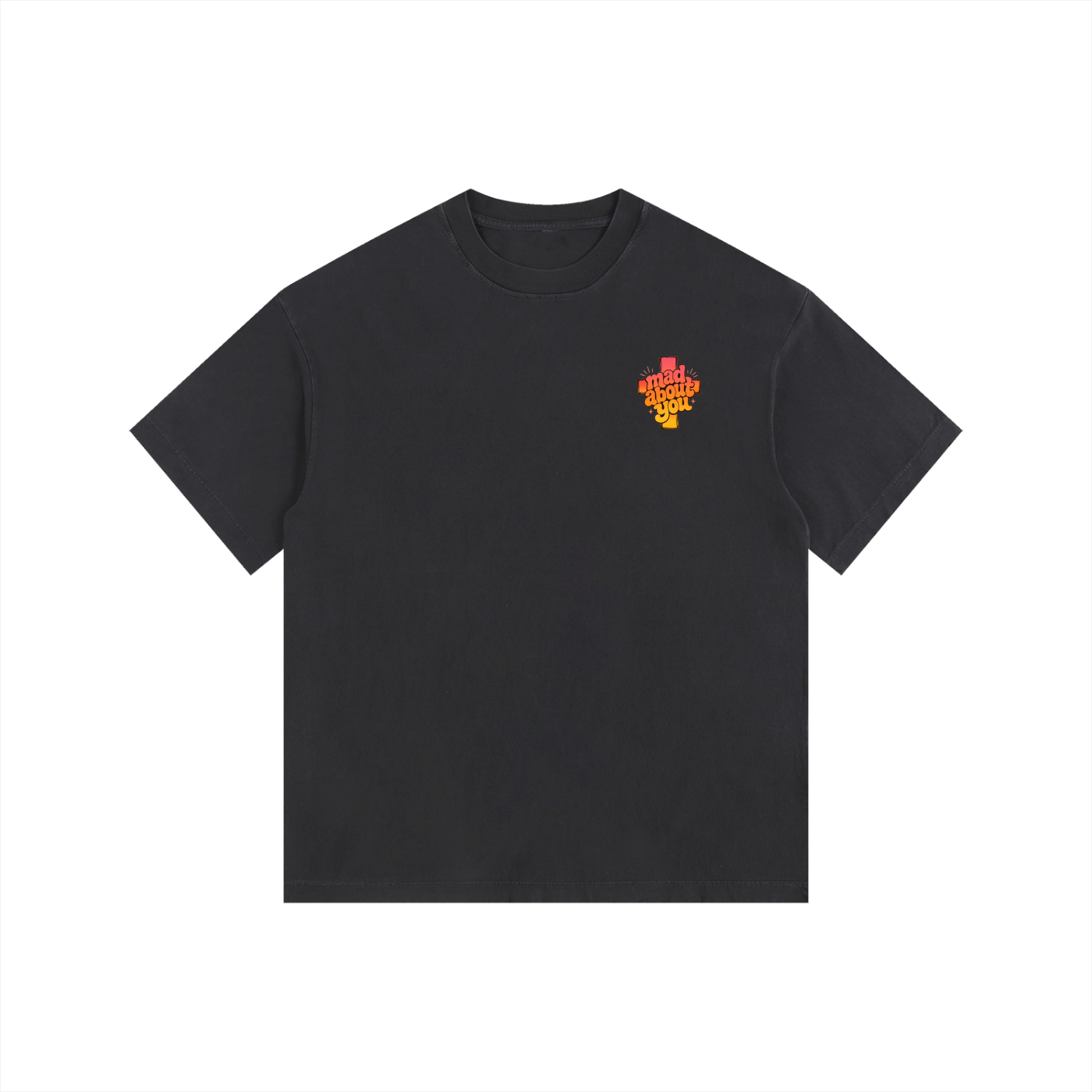 God Is Never Mad At You — He's Always Mad About You Tee