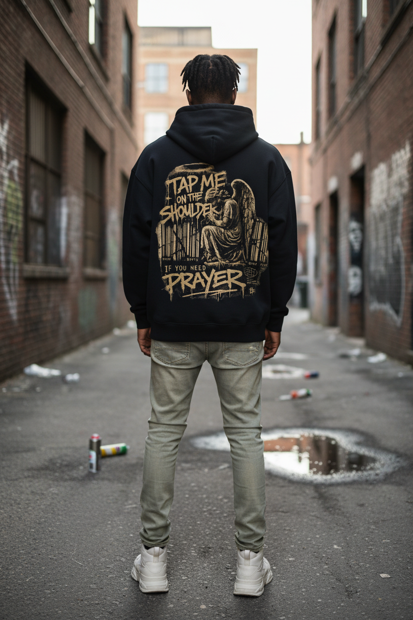 Tap Me on the Shoulder for Prayer Unisex Hoodie