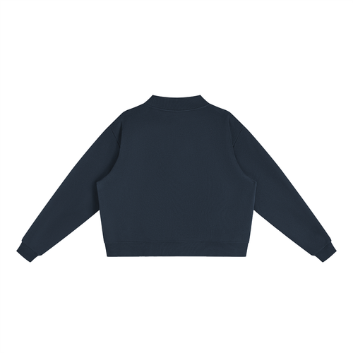 Bears Yarn-Write Mock-Neck Fleece Sweatshirt