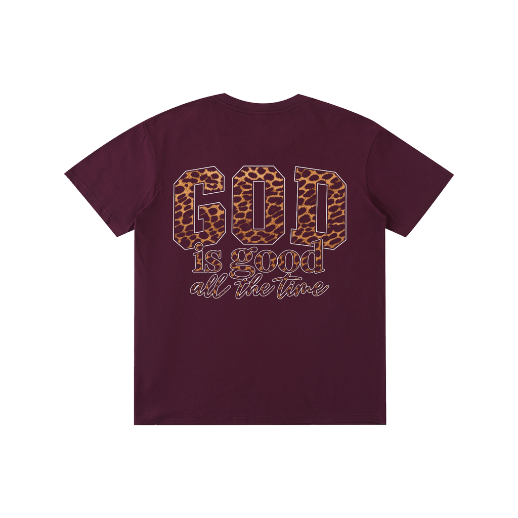 God Is Good All The Time — Cheetah Print Unisex Tee