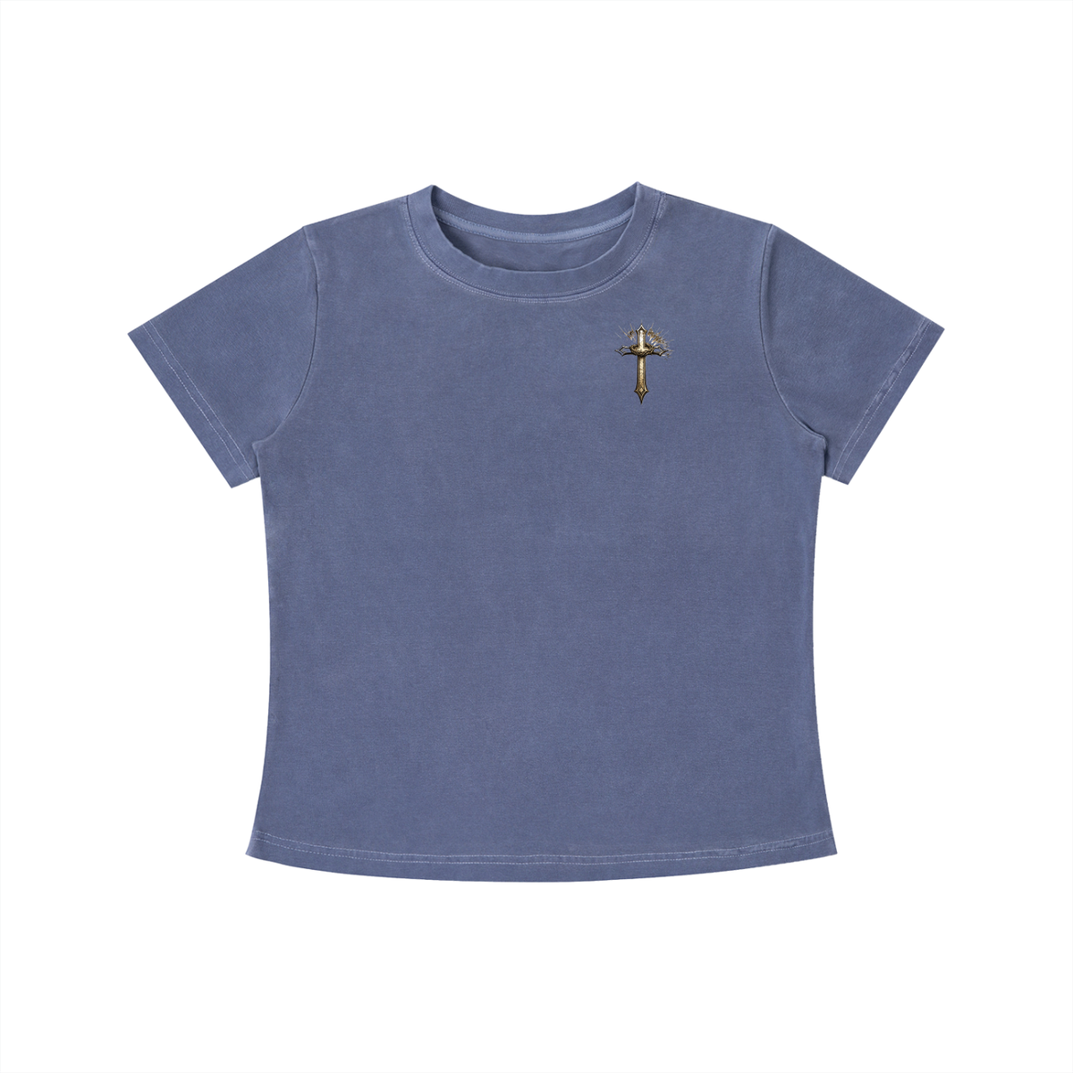 The Enemy Tried to Keep Me but God Saved Me Women's Crop Tee