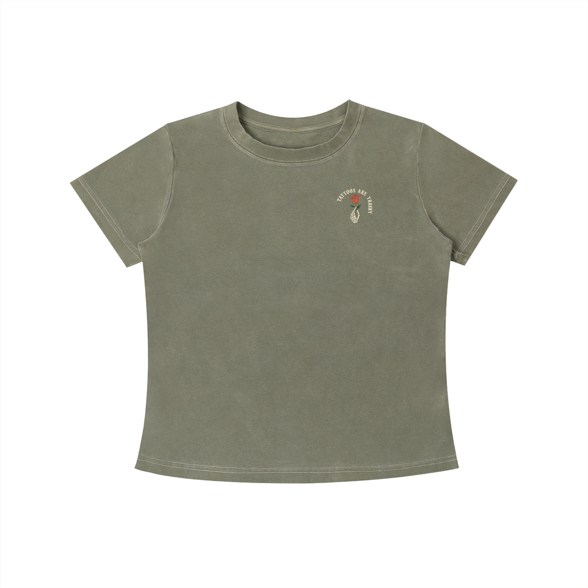Tattoos Are Trashy Women's Crop Tee