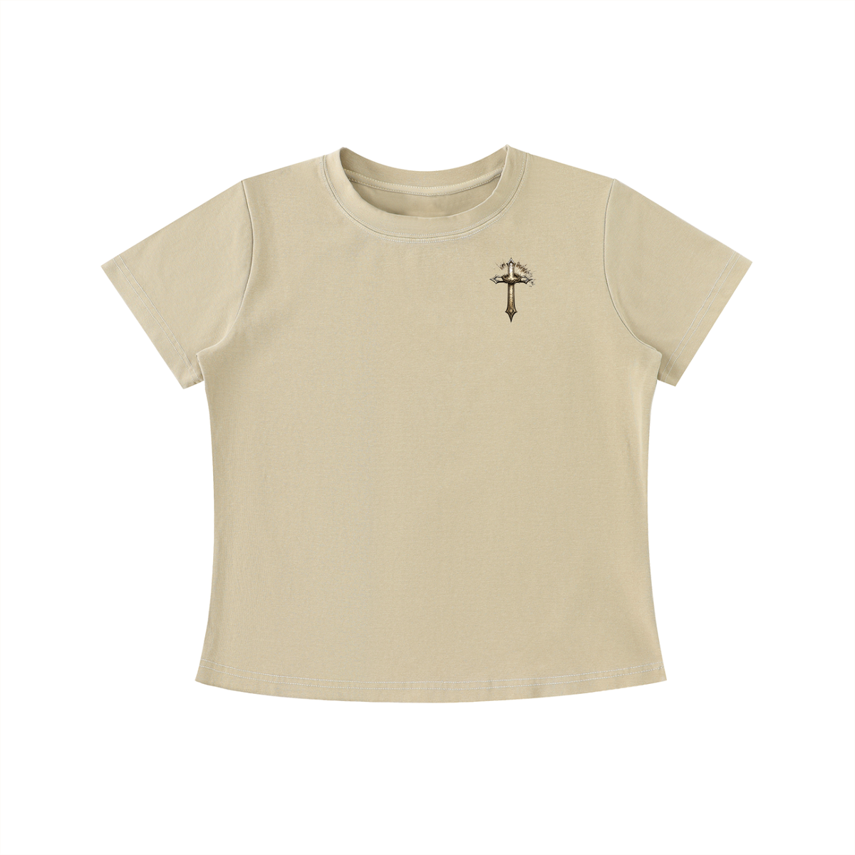 The Enemy Tried to Keep Me but God Saved Me Women's Crop Tee