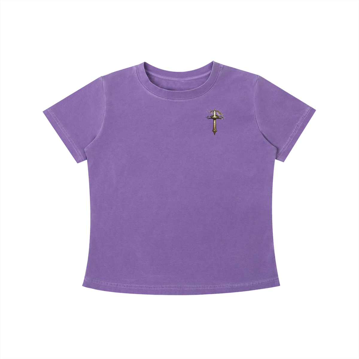 The Enemy Tried to Keep Me but God Saved Me Women's Crop Tee