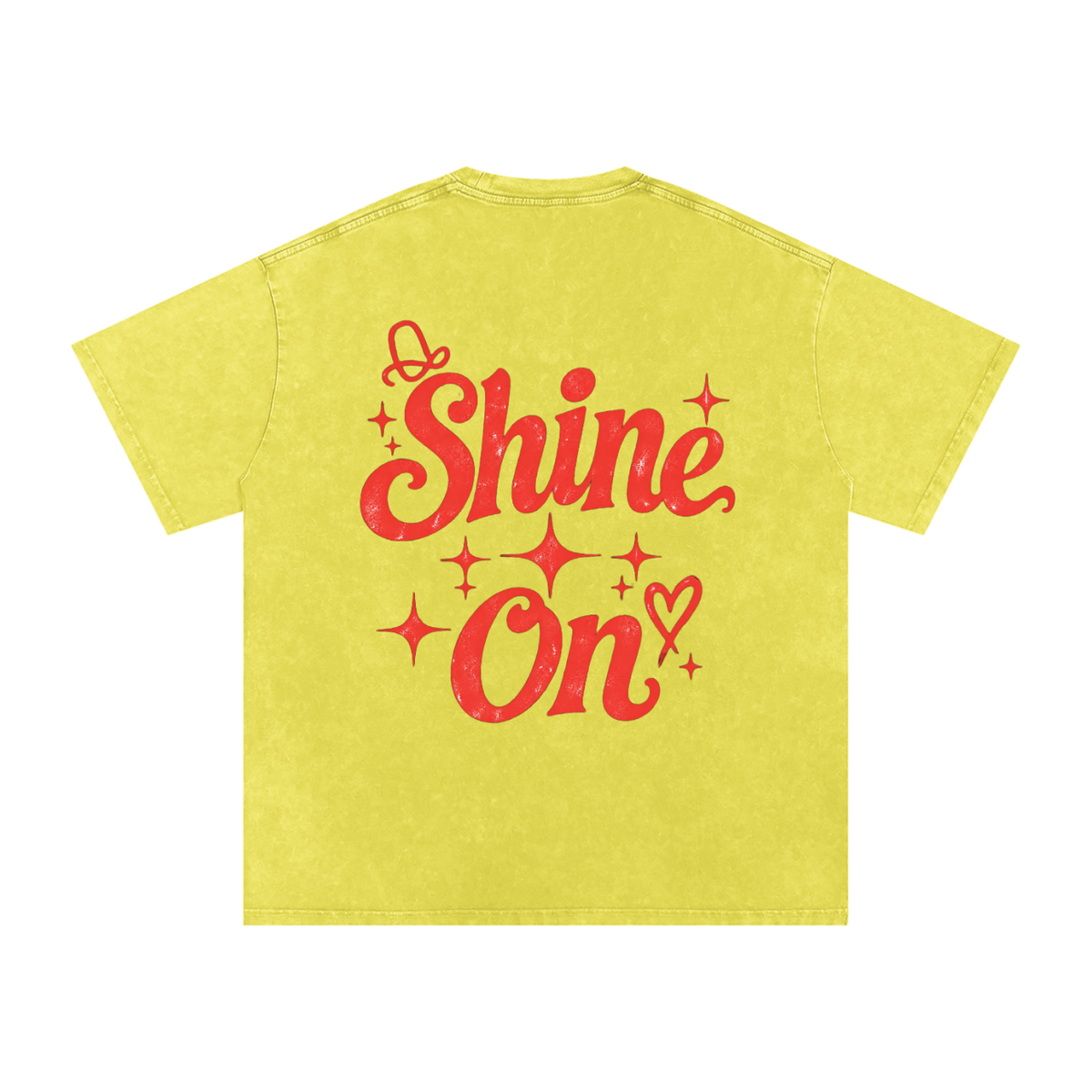 Dolly Parton Shine On Snow Washed Oversized Cotton T-Shirt