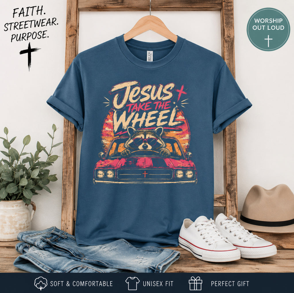 Jesus Take the Wheel Tee