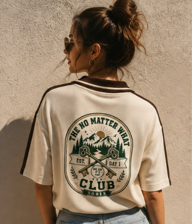 The No Matter What Club — Color Block Polo