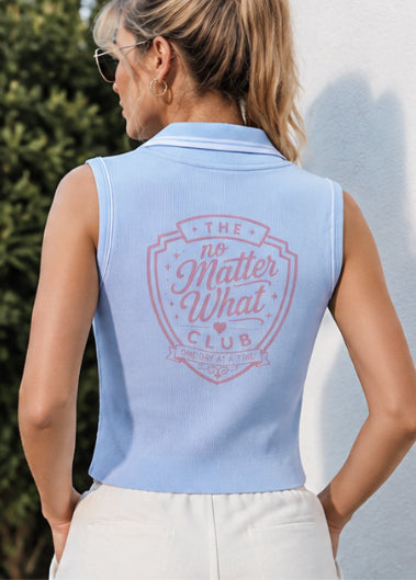 The No Matter What Club — Pink Polo Yoga Tank