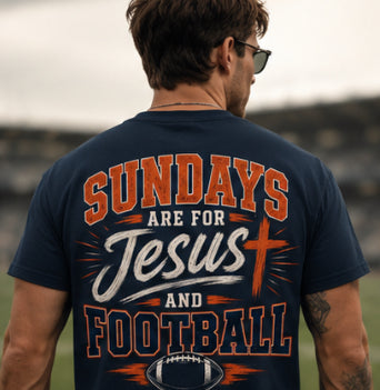 Sundays Are for Jesus and Football — Essential Cotton Tee