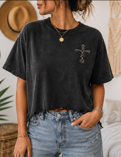 The Enemy Could Not Keep Me — Vintage Wash Distressed Tee