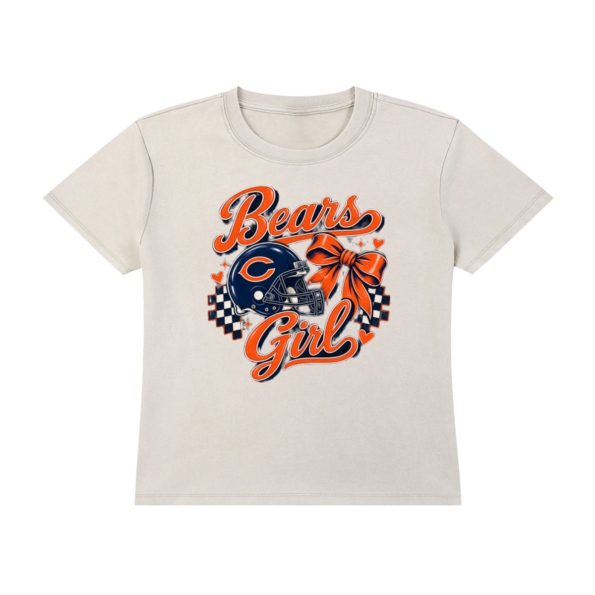 Bears Girl Vintage Wash Crop Tee