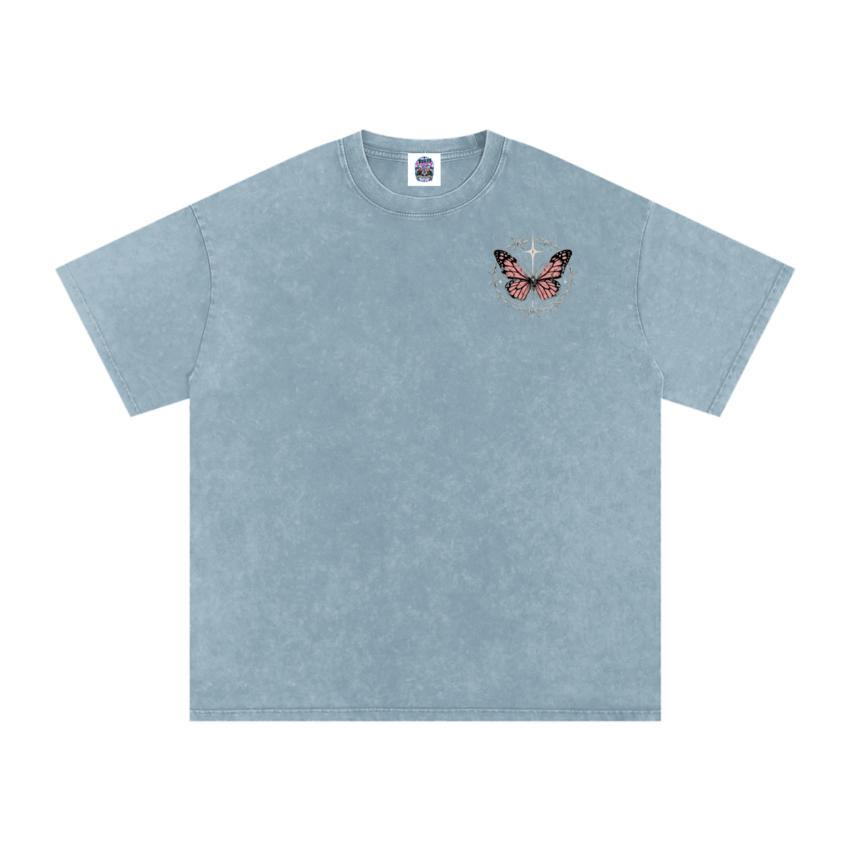 Snow Washed Oversized Cotton T-Shirt