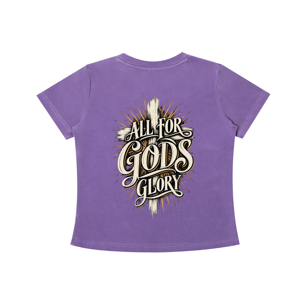 All for God's Glory Women's Crop Tee