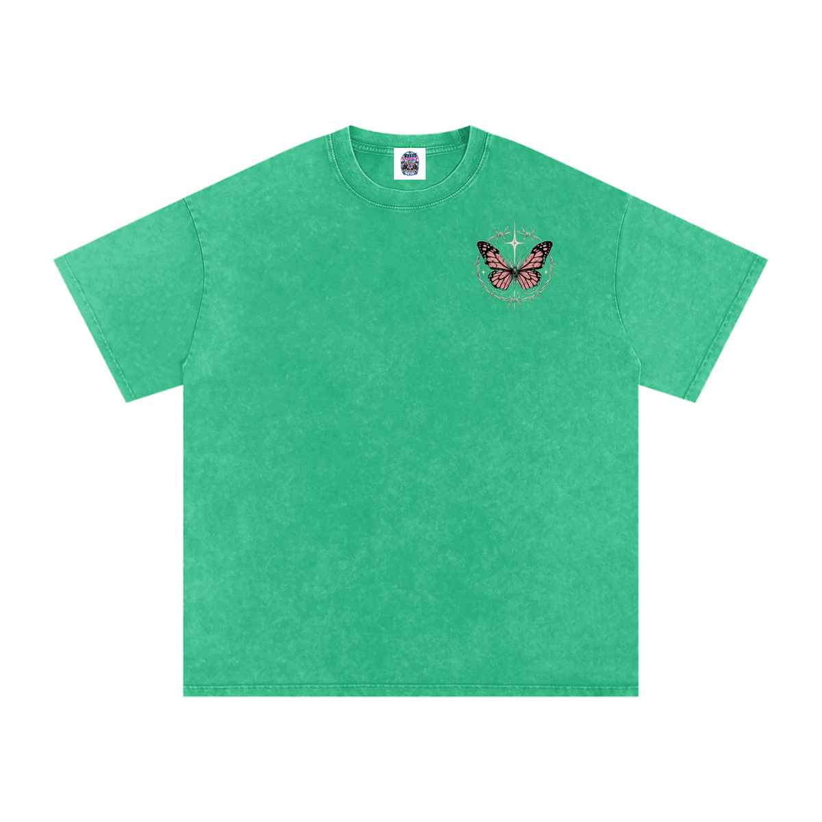 Snow Washed Oversized Cotton T-Shirt