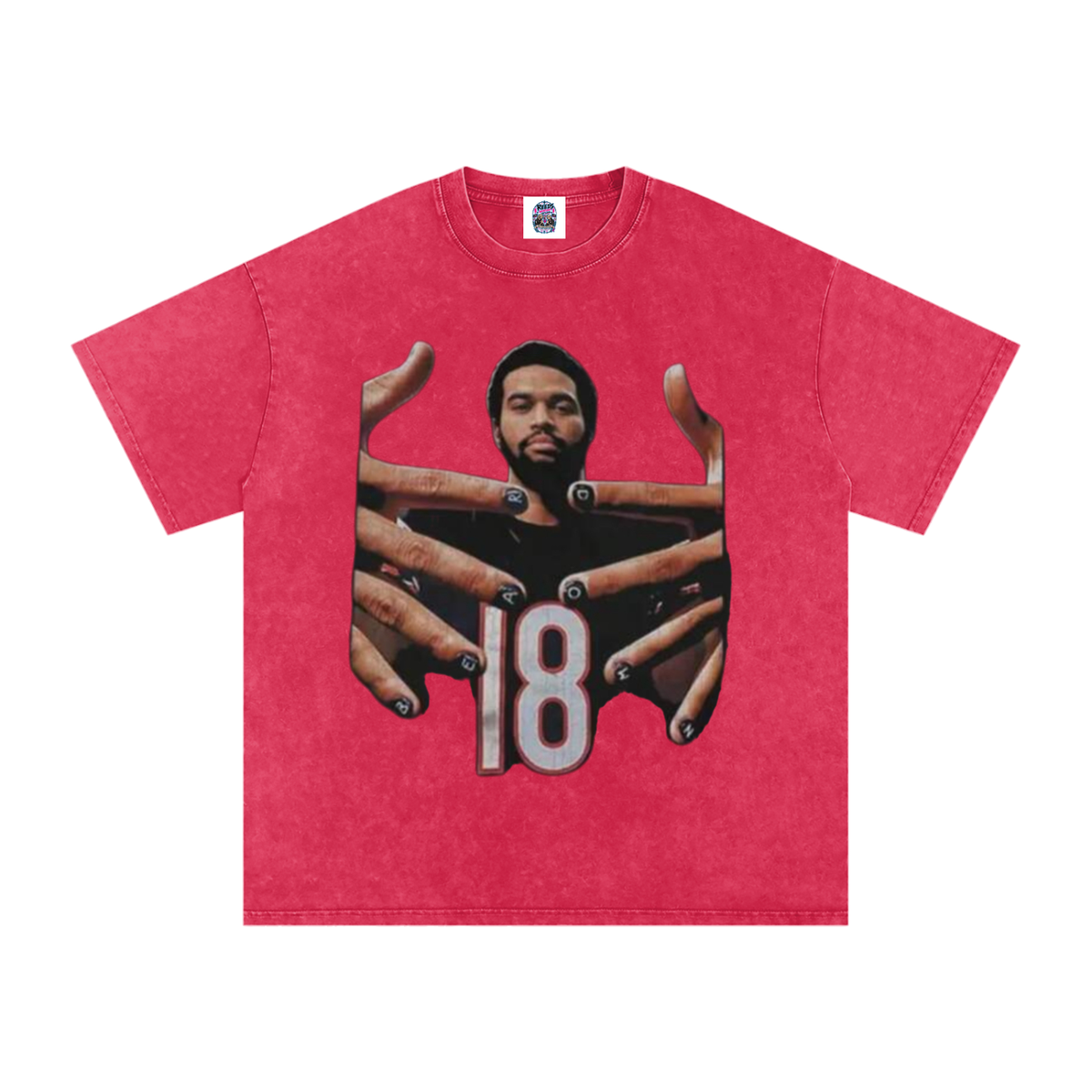 Caleb Williams Bear Down Snow Wash Oversized Tee