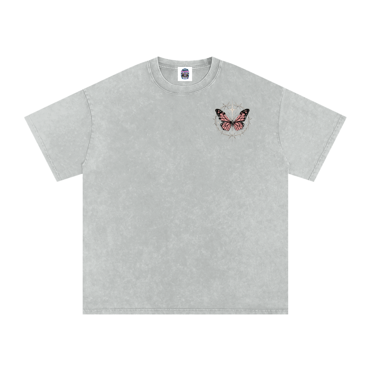 Snow Washed Oversized Cotton T-Shirt