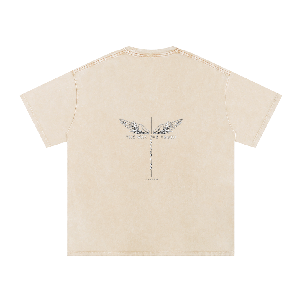 The Way The Truth The Life Unisex Snow Washed Tee