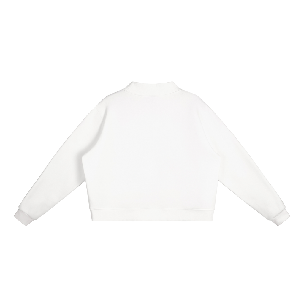 Gem Cross Essential Fleece Mock-Neck Crew Sweatshirt