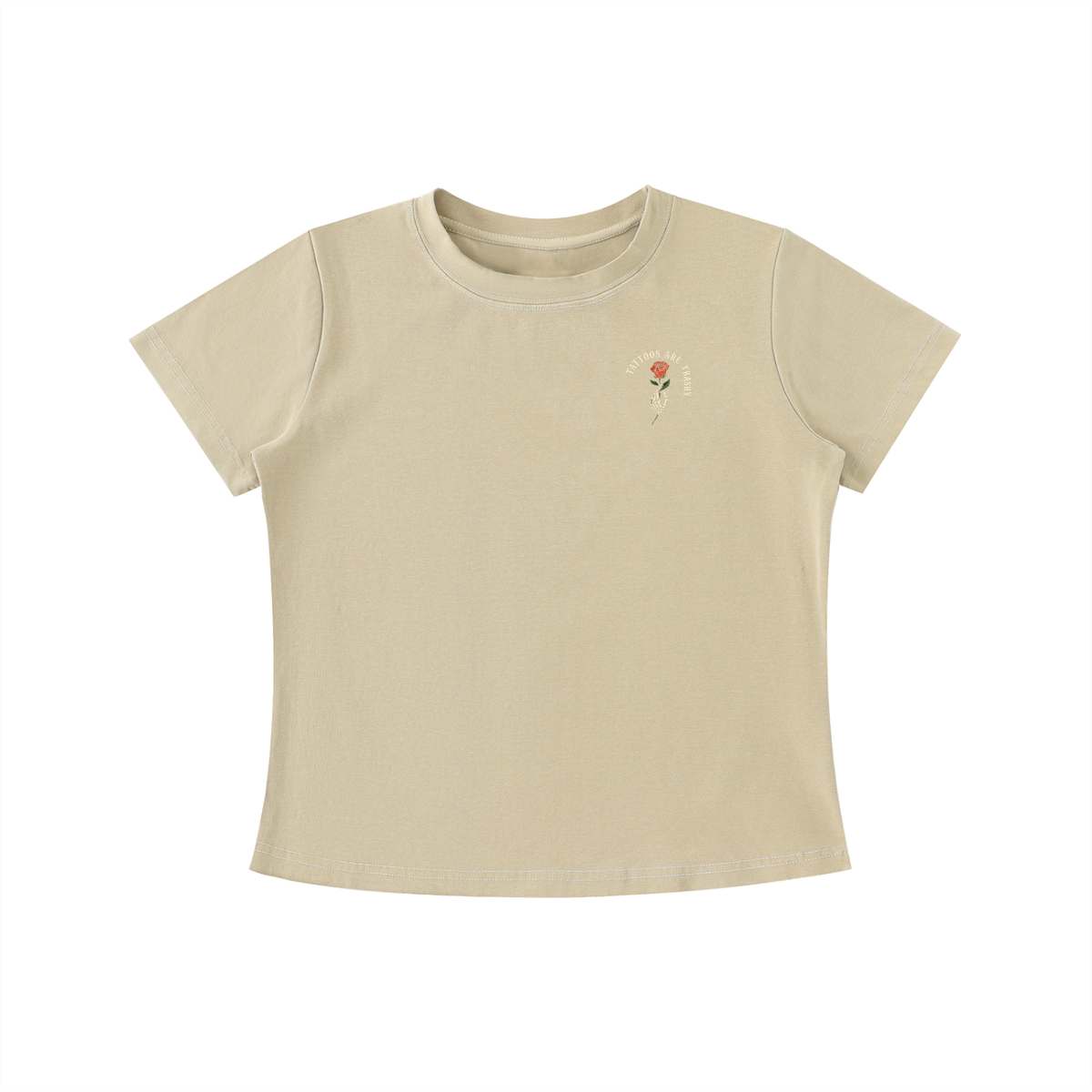 Tattoos Are Trashy Women's Crop Tee