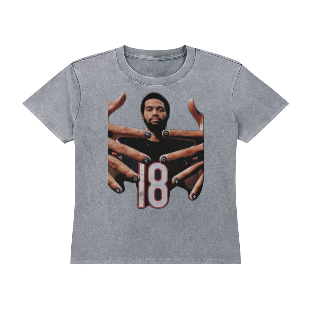 Caleb Williams Bear Down Vintage Wash Crop Tee