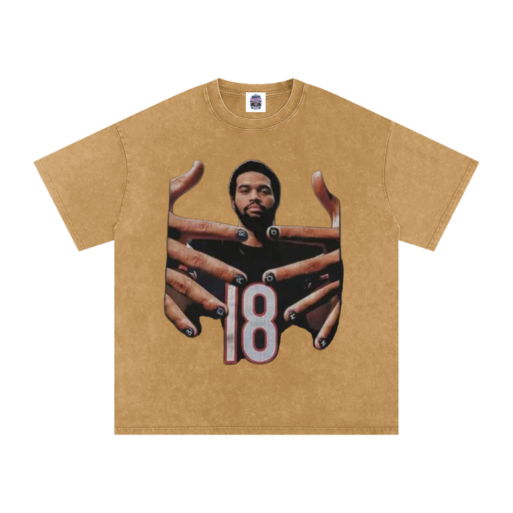 Caleb Williams Bear Down Snow Wash Oversized Tee