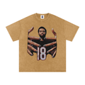 Caleb Williams Bear Down Snow Wash Oversized Tee
