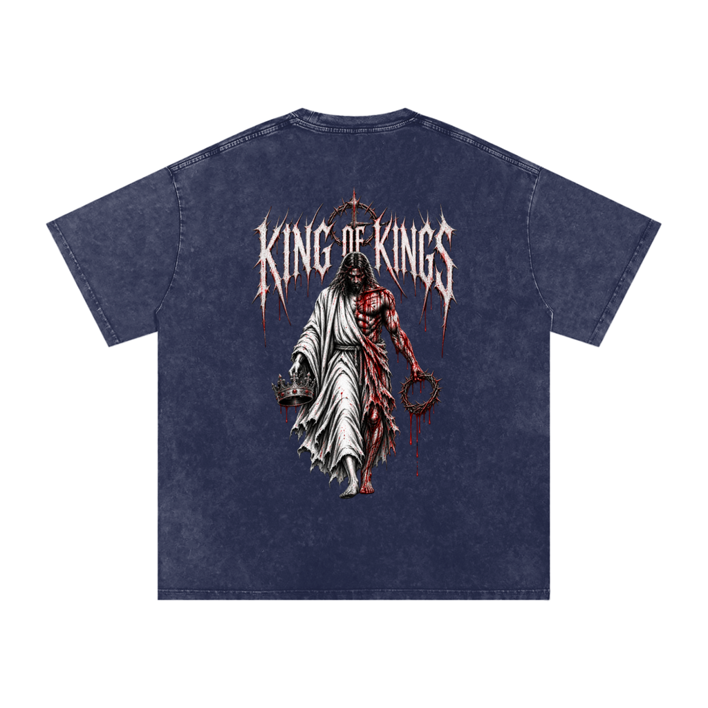 King of Kings — Snow Washed Oversized Tee