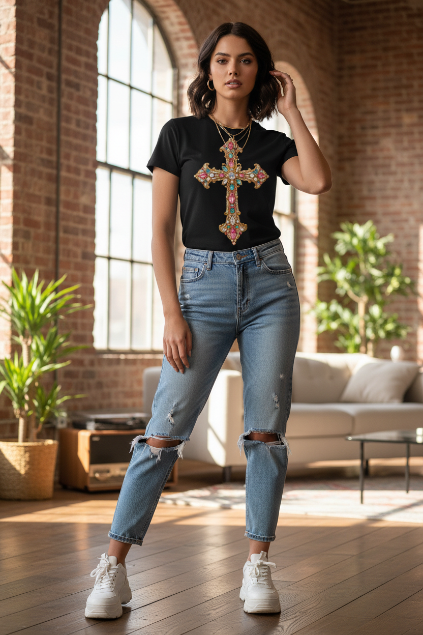 Gem Cross Women’s Slim Fit Performance T-Shirt