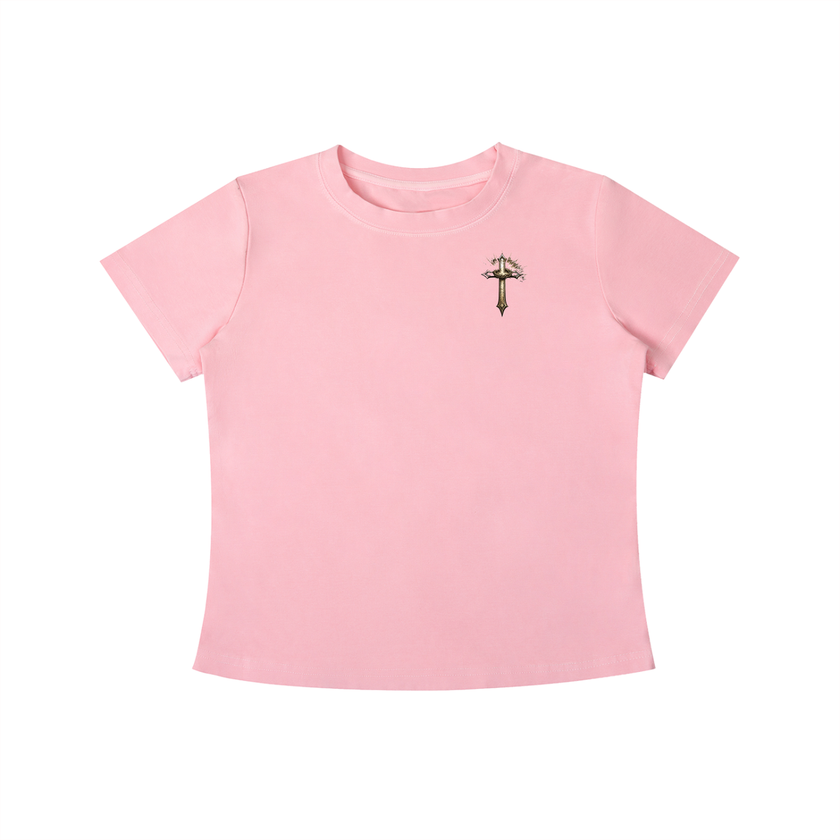 The Enemy Tried to Keep Me but God Saved Me Women's Crop Tee