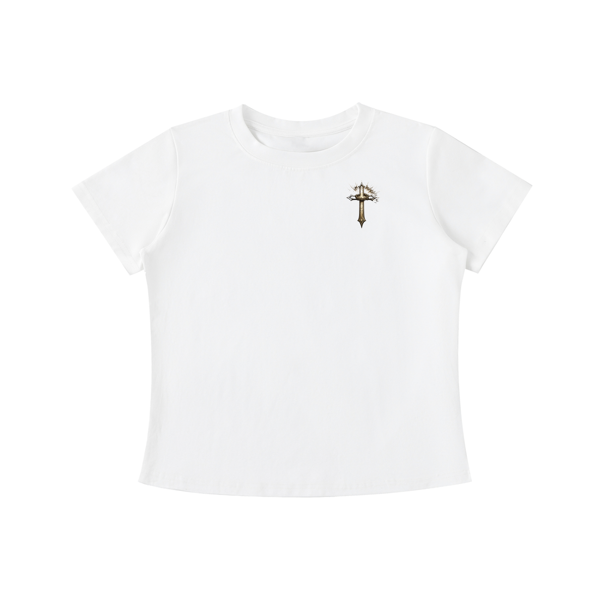 The Enemy Tried to Keep Me but God Saved Me Women's Crop Tee