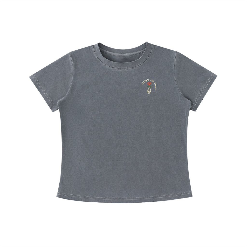 Tattoos Are Trashy Women's Crop Tee