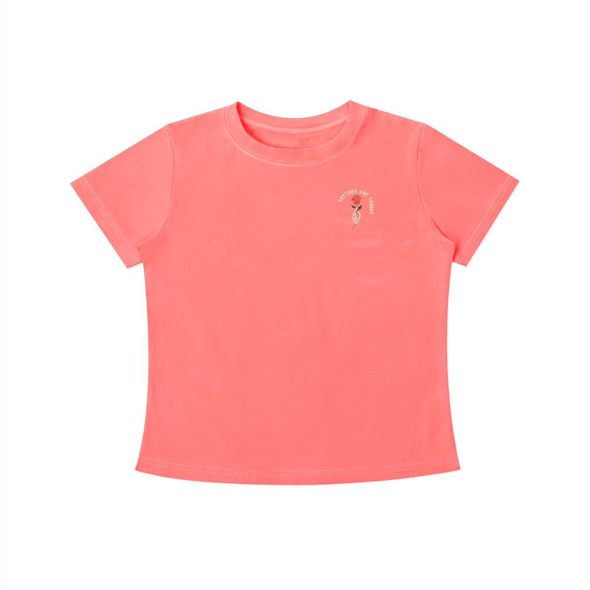 Tattoos Are Trashy Women's Crop Tee