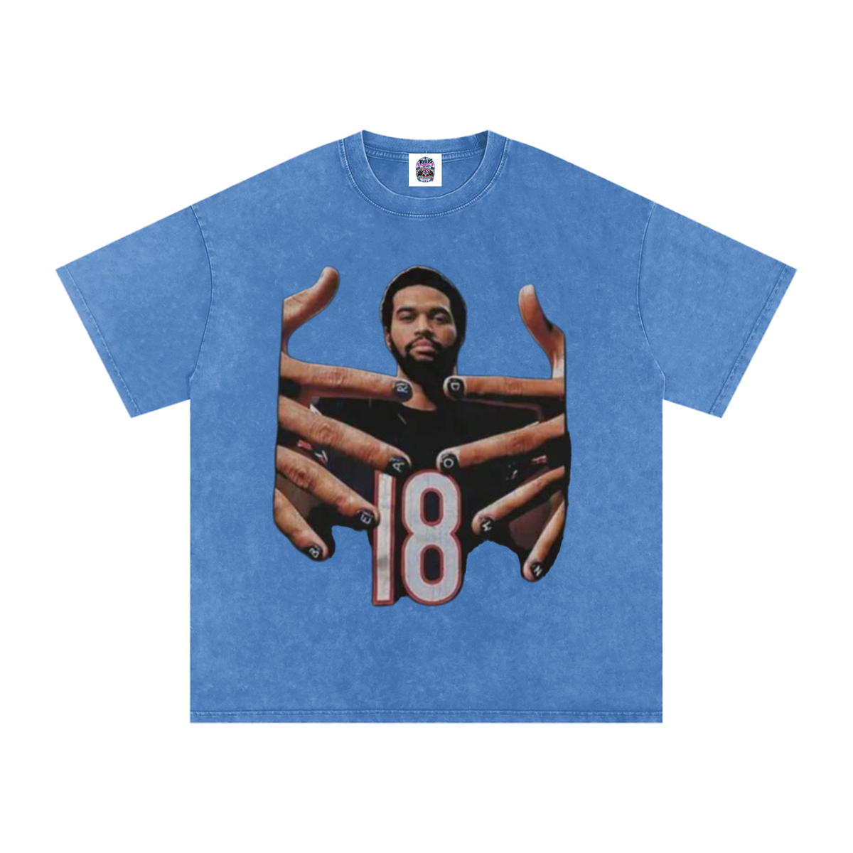 Caleb Williams Bear Down Snow Wash Oversized Tee