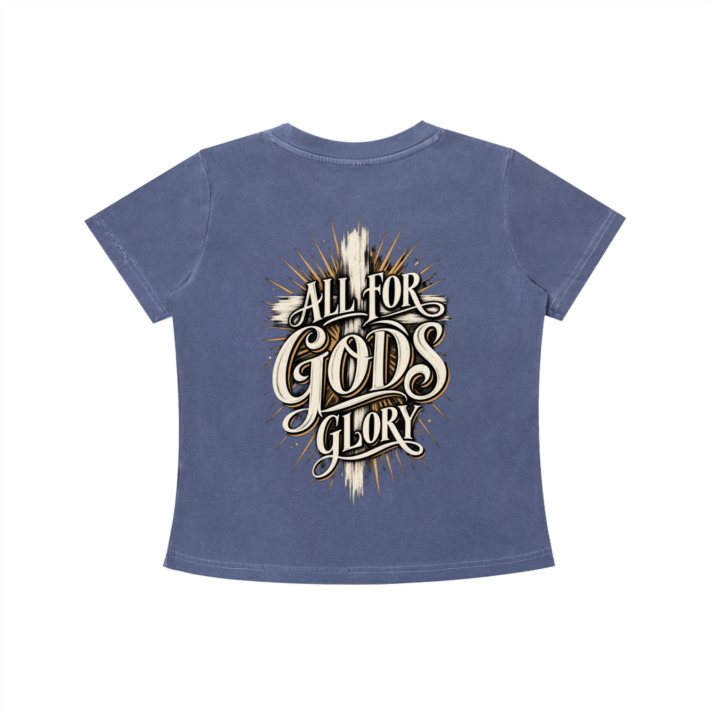 All for God's Glory Women's Crop Tee