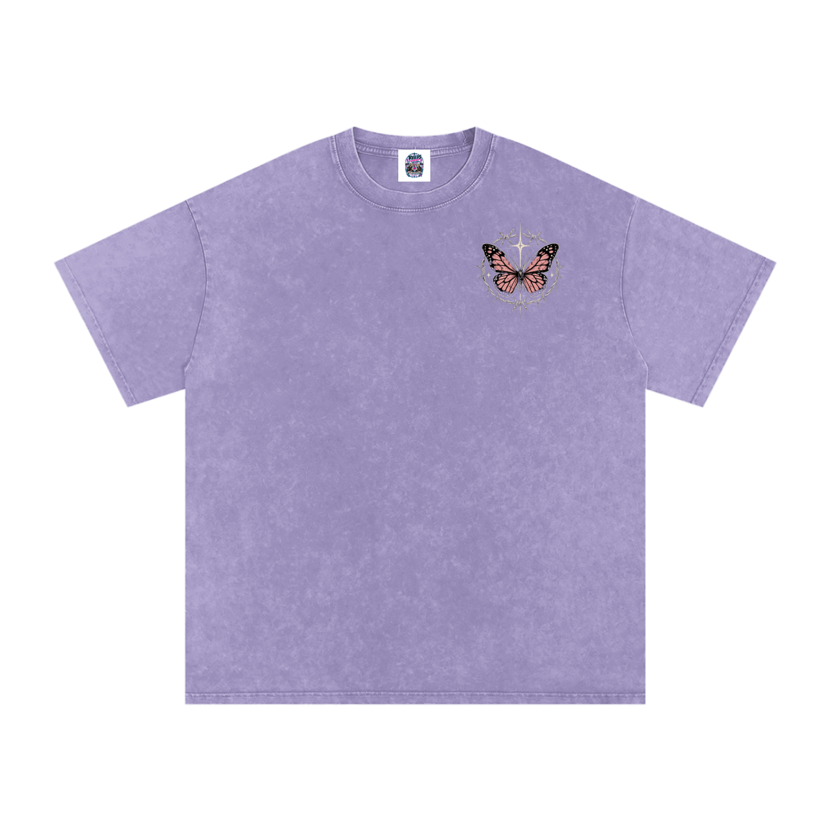 Snow Washed Oversized Cotton T-Shirt