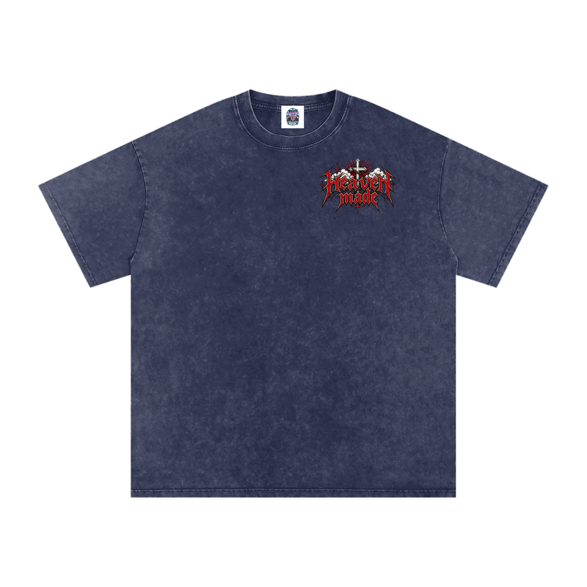 Heavy Metal Heaven Made — Snow Washed Oversized Tee