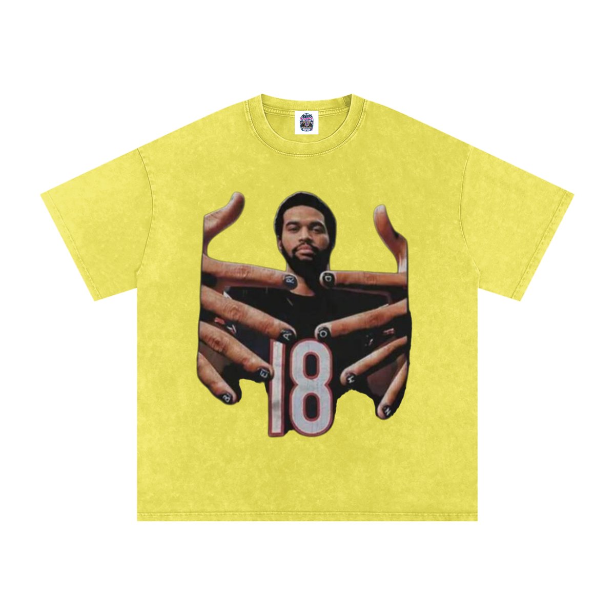 Caleb Williams Bear Down Snow Wash Oversized Tee
