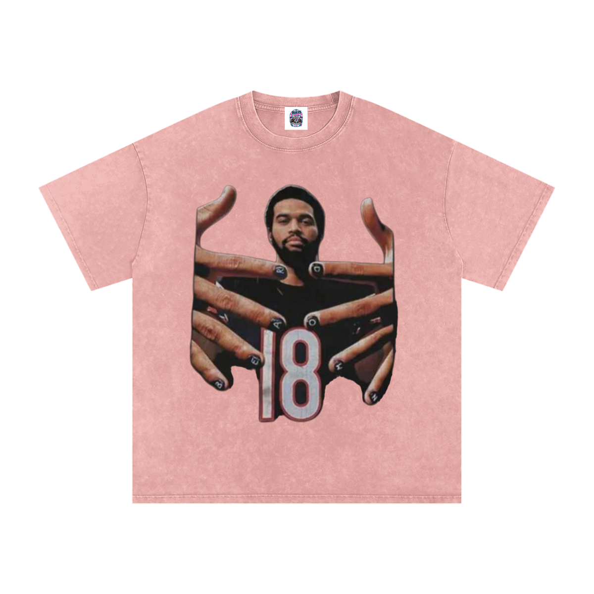 Caleb Williams Bear Down Snow Wash Oversized Tee