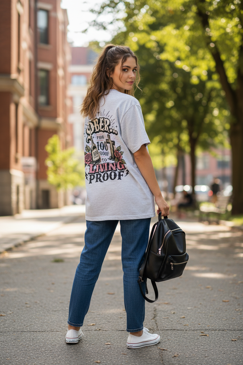 Sober: From 100 Proof to Living Proof Unisex Tee