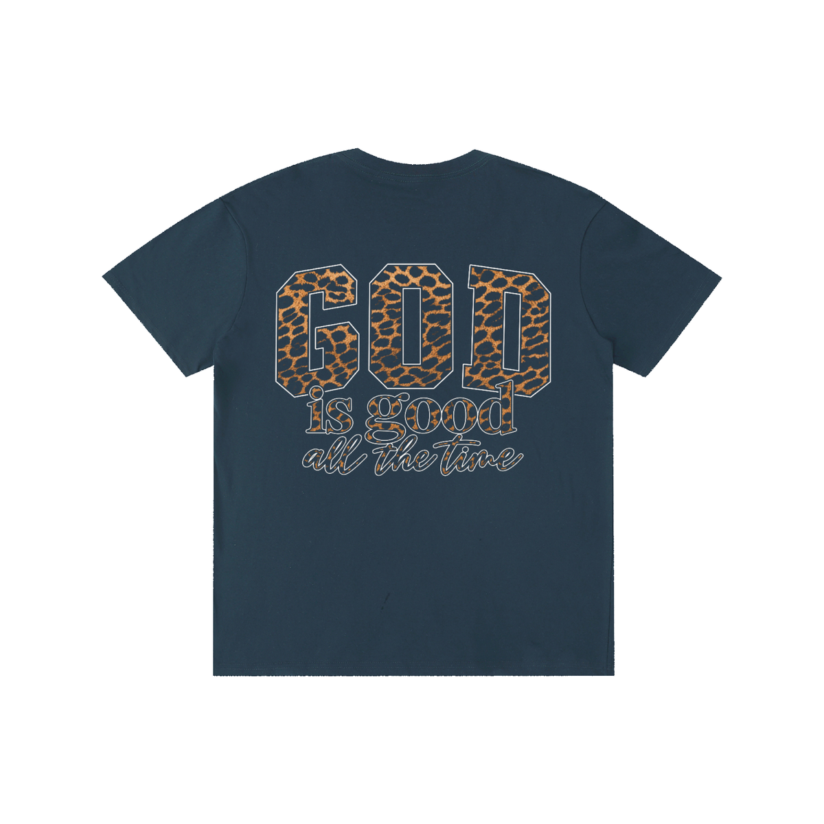 God Is Good All The Time — Cheetah Print Unisex Tee