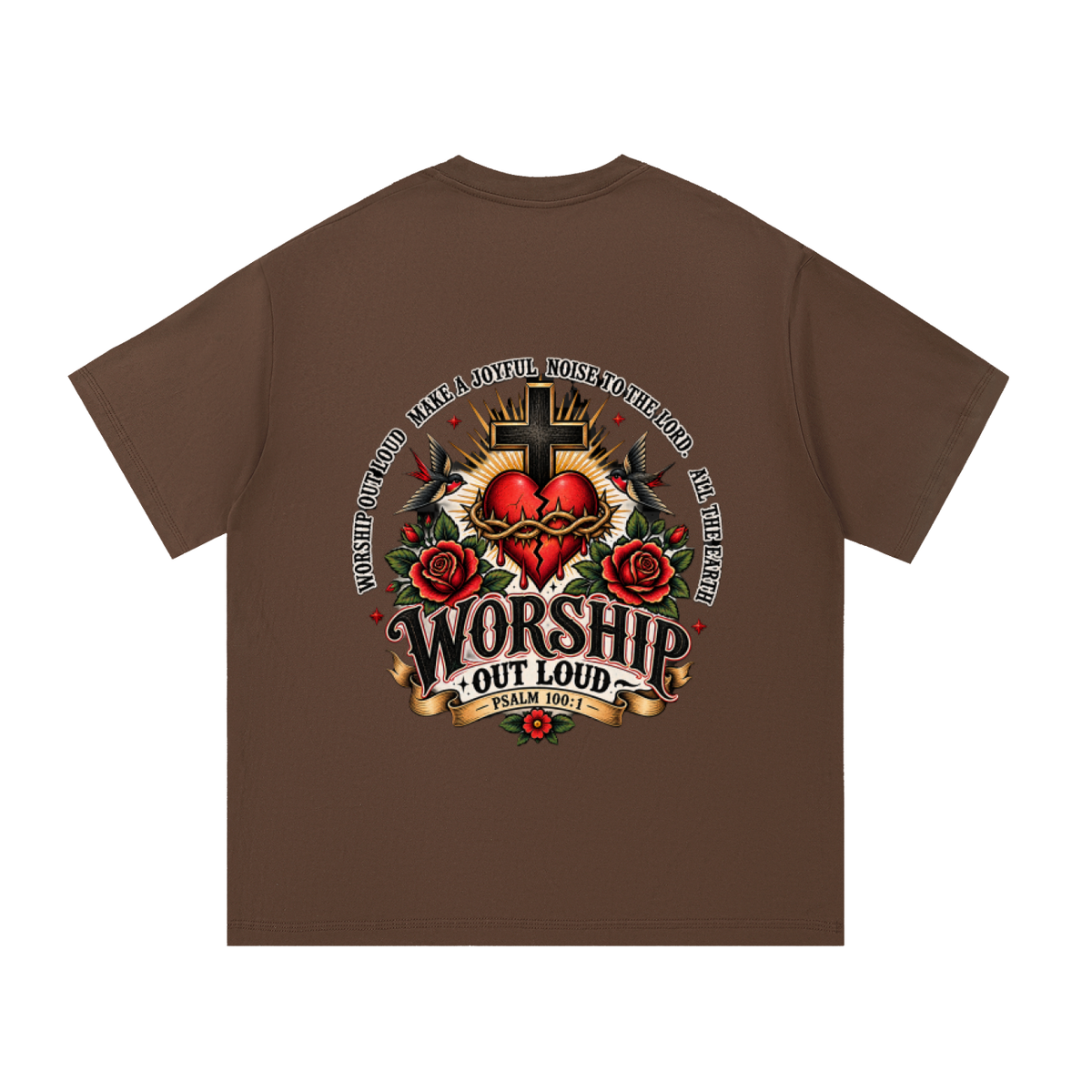 Worship Out Loud Unisex Essential Tee – Psalm 100:1