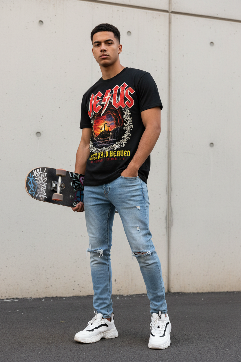 Jesus Highway to Heaven Tee