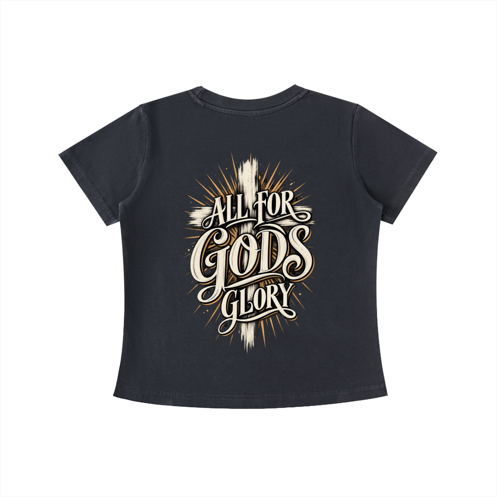 All for God's Glory Women's Crop Tee