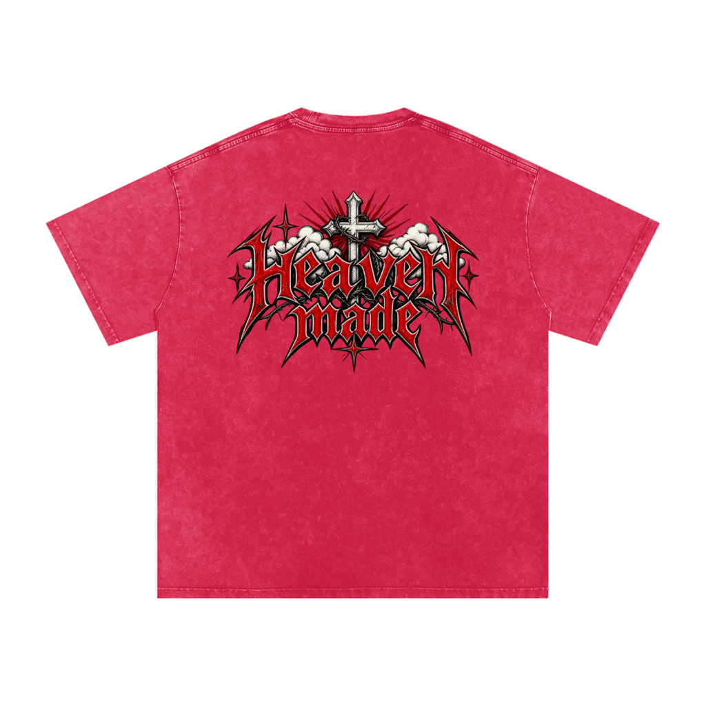 Heavy Metal Heaven Made — Snow Washed Oversized Tee
