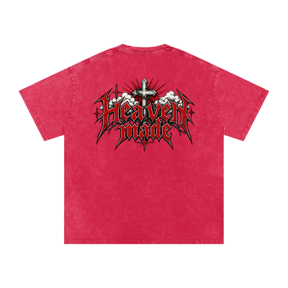 Heavy Metal Heaven Made — Snow Washed Oversized Tee