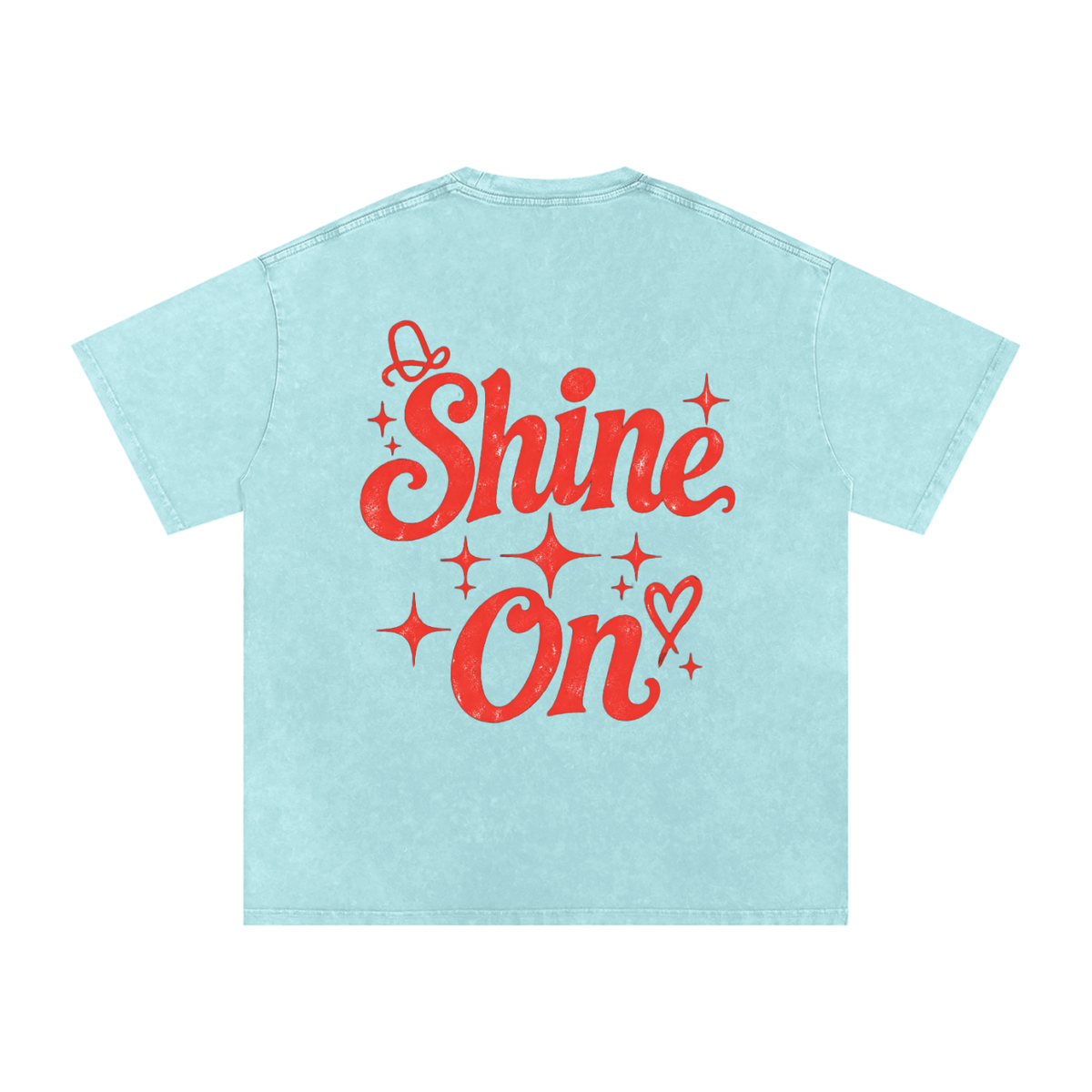 Dolly Parton Shine On Snow Washed Oversized Cotton T-Shirt