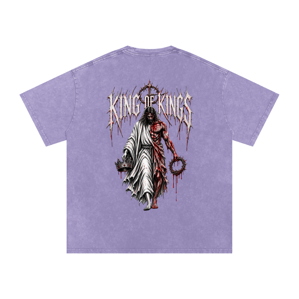 King of Kings — Snow Washed Oversized Tee