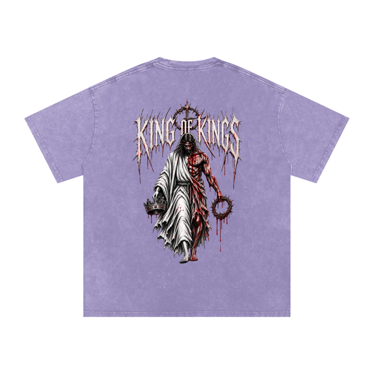 King of Kings — Snow Washed Oversized Tee