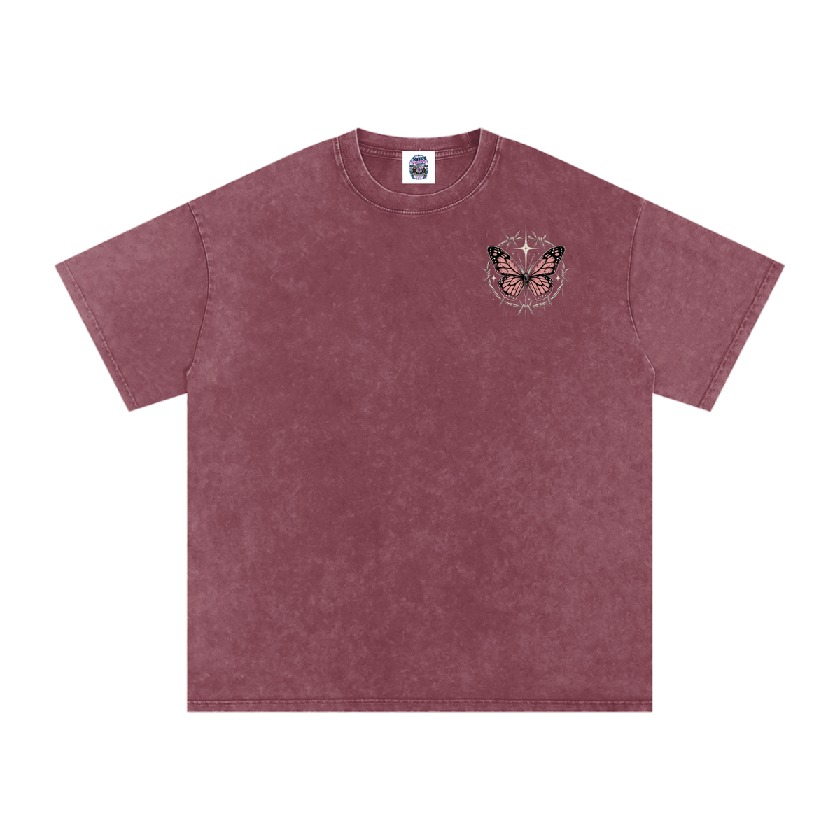 Snow Washed Oversized Cotton T-Shirt